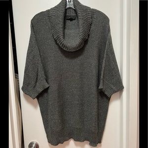 Metallic Cowl Neck